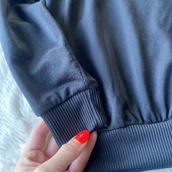 Adidas Original kids black white track jacket zip up lightweight three stripe XS - Picture 16 of 16